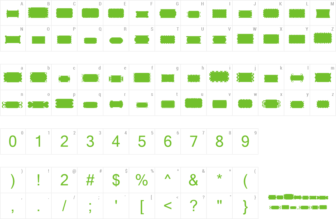 Font Sl Solid preview